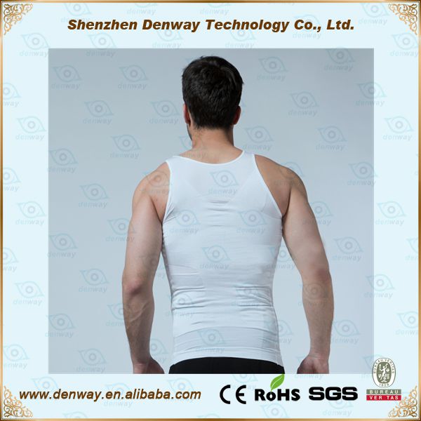 Incredible Mens Body Shaper Firming Panels 140D Vest 107 BK Waist Training Corsets Wholesale Cheap Girdles